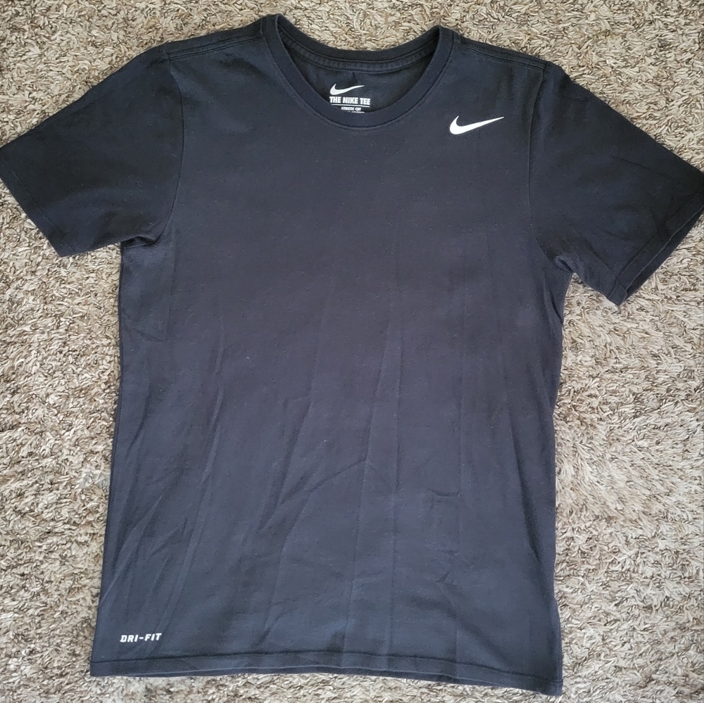 Nike Athletic Shirt Dri Fit, Small, Black